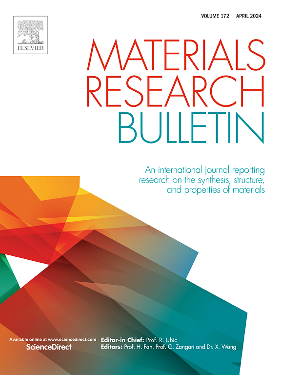 Go to journal home page - Materials Research Bulletin